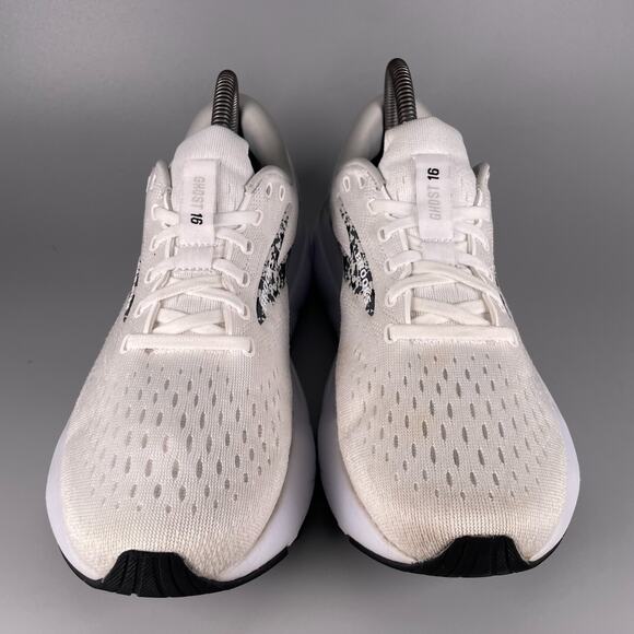 Brooks Ghost 16 Women's 8.5 B White Camo Running Athletic Workout Sneaker Casual - Picture 2 of 9